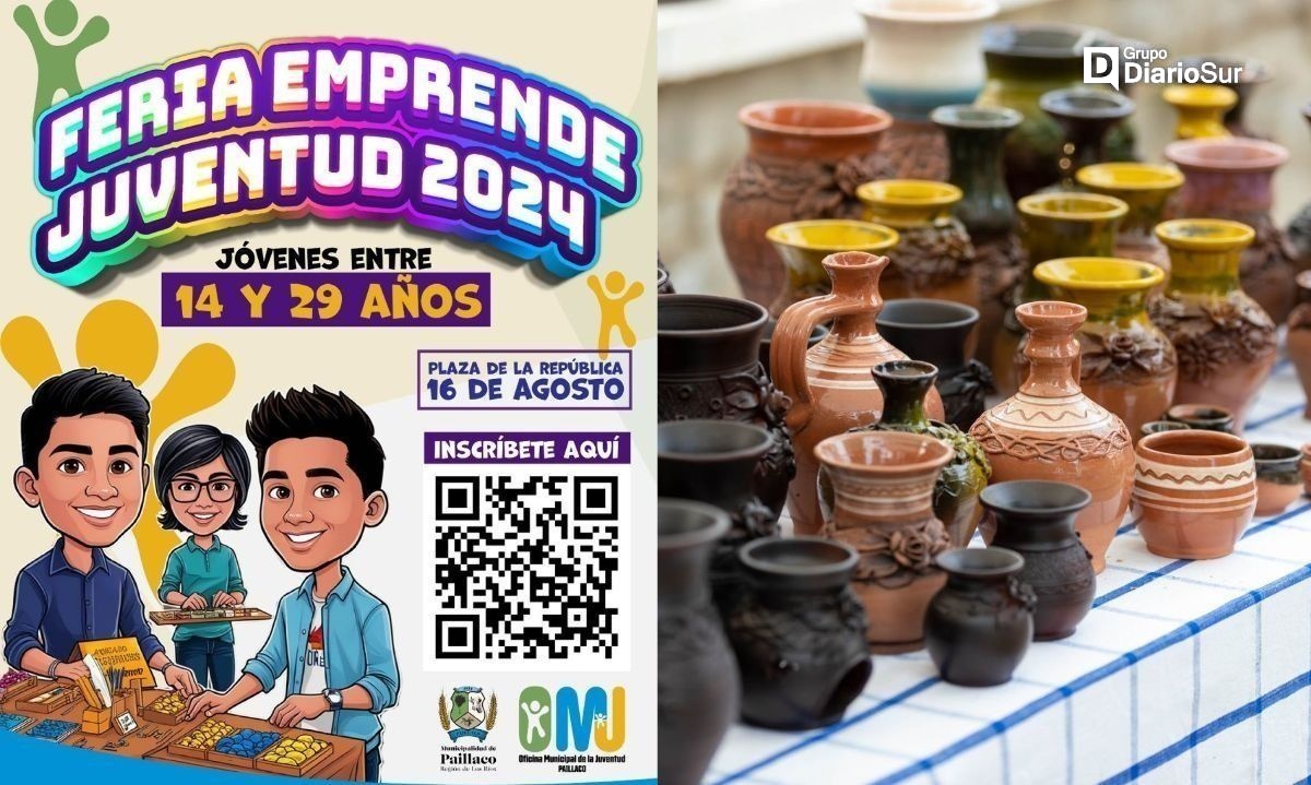 Inician postulaciones para ser parte de Feria Emprende Juventud de Paillaco 2024